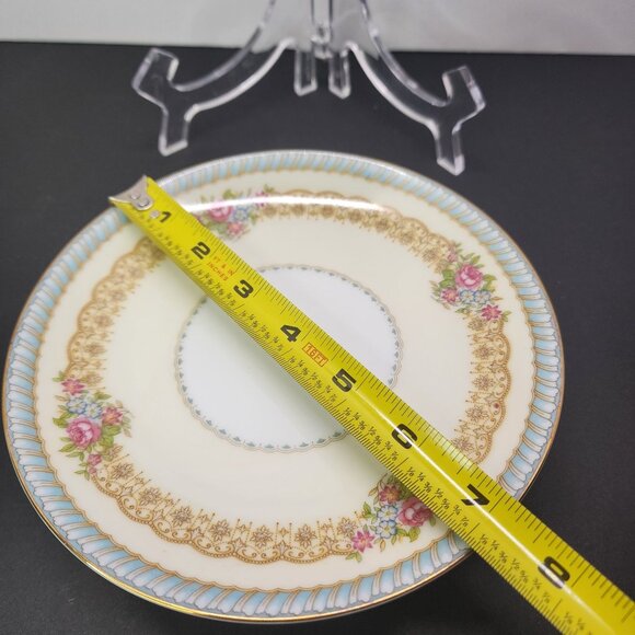 Vintage Noritake China Juno 716 Salad Plate 7'' Japan Set of 4 Floral Gold Rim - Picture 8 of 8